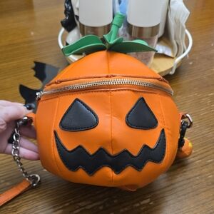 Orange Pumpkin Crossbody Bag